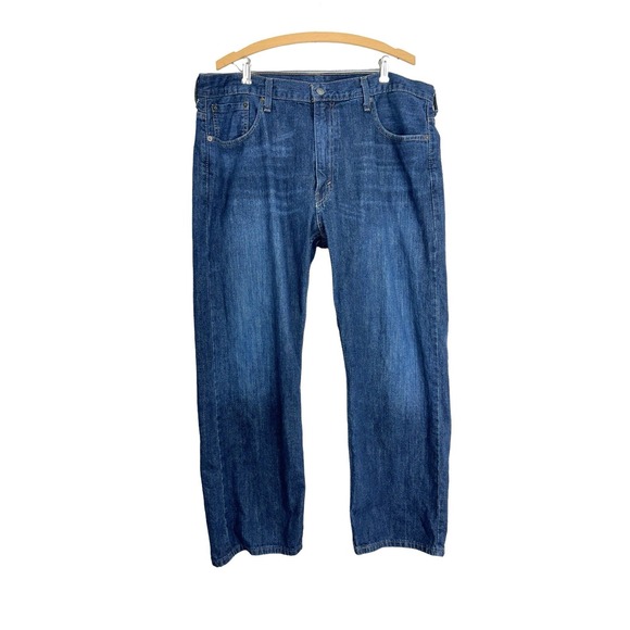 Levi's 569 Men's 38x30 Blue Dark Loose Straight Fit Denim Jeans Roomy - Picture 1 of 16
